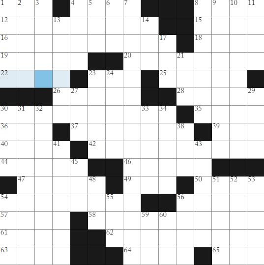 The Crossword: Monday, February 13, 2023