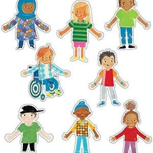 Carson Dellosa All are Welcome 36-Piece Scholar Variety Cutouts, 36 Numerous Scholars Cutouts for Bulletin Board and Numerous Study room Décor, Inclusive Cutouts for Study room