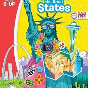 College Zone – Shuttle the Nice States Workbook – 64 Pages, Ages 8 and Up, Geography, Maps, United States, and Extra (College Zone Job Zone® Workbook Collection)