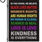 Satisfaction Flag Lawn Flags for in This Space We Imagine Science Is Actual Black Lives Topic Vertical Double Sided 12.5″X18″ Indoor Backyard Outside Ornament