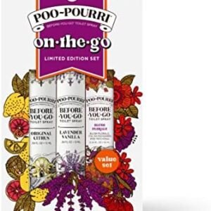 Poo-Pourri Sooner than-You-Pass Bathroom Spray, On-The-Pass Blush Floral, Shuttle Measurement Selection 10 mL – Unique Citrus, Lavender Vanilla and Blush Florals