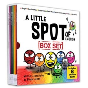 A Little SPOT of Emotion 8 E book Field Set (Books 1-8: Anger, Anxiousness, Non violent, Happiness, Disappointment, Self belief, Love, & Scribble Emotion)