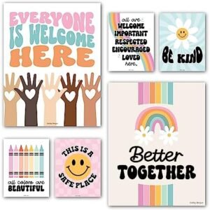 6 Unfashionable Poster Variety Posters for Lecture room Decor for Lecturers Fundamental – Inclusive Lecture room Decor Top College Lecture room Decorations for Lecturers Fundamental, LGBT Secure House Signal College Decor