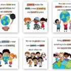 TANXM Youngsters Solidarity Poster, Educators Wall Artwork Decor, Sure Self Price Wall Artwork, Range Artwork Print, Multicultural Artwork Poster，School rooms schooling wall artwork，Set of 6 (8”X 10” ， No Body