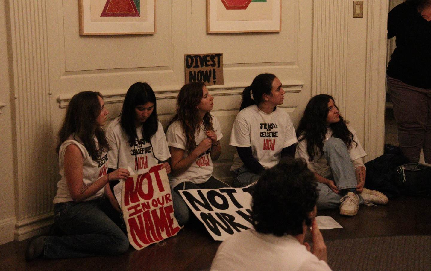 Inside of Brown College’s Take a seat-In for Palestine