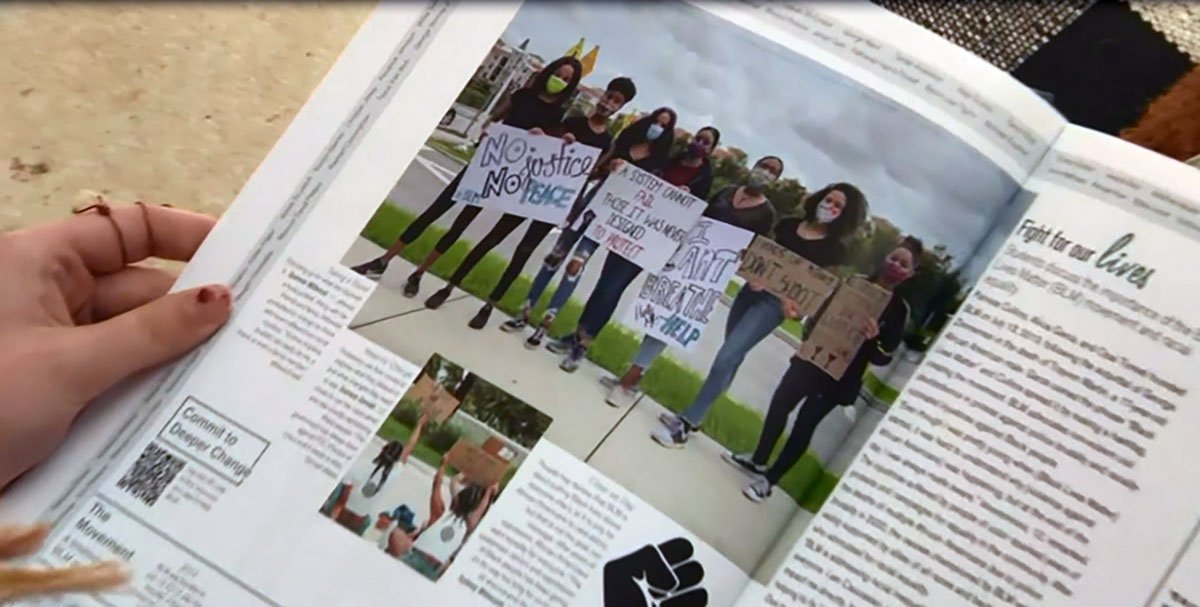 Florida highschool pauses yearbook distribution over pages on Black Lives Subject