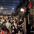 Protesters march on Brooklyn Bridge