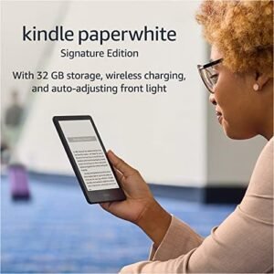 Kindle Paperwhite Signature Version (32 GB) – With a 6.8″ show, wi-fi charging, and auto-adjusting entrance mild – With out Lockscreen Advertisements – Denim