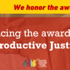 Pronouncing the awardees of the 2023 Reproductive Justice Grant!