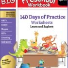 Large Preschool Workbook Ages 3 – 5: 140+ Days of PreK Curriculum Actions, Pre Ok Prep Studying Sources for three Yr Olds, Tutorial Pre College Books for Preschoolers – Letter Tracing, Math Counting