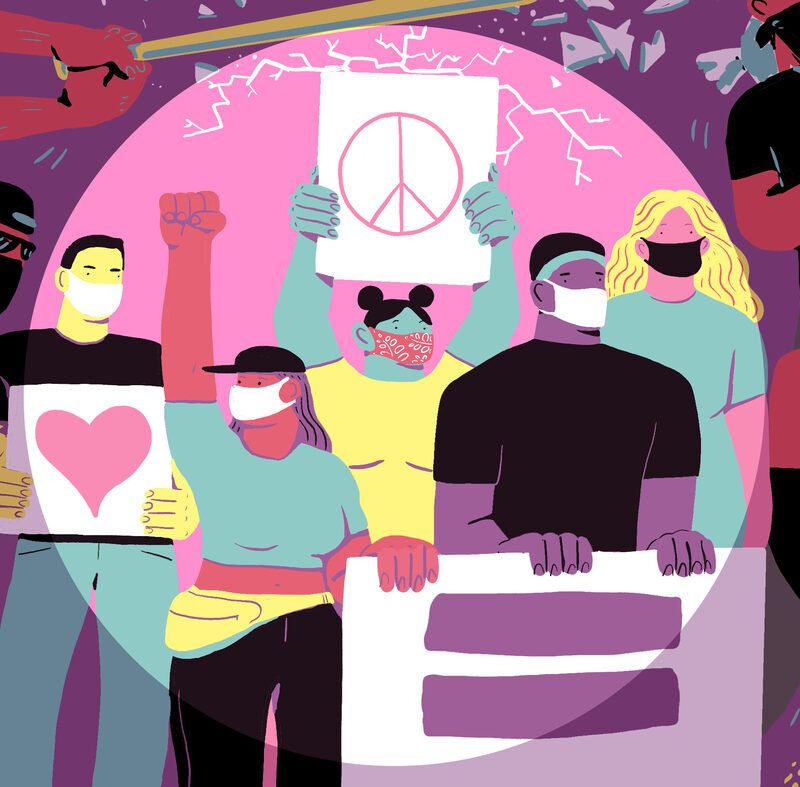 The Difficult Fantasy Of ‘Out of doors Agitators’ At Protests : Code Transfer : NPR