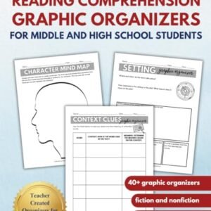 Reading Comprehension Graphic Organizers for Middle and High School Students (Grades 6-12)