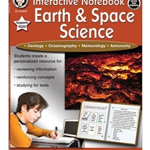 Mark Twain Earth & Space Science Interactive Books, Grades 5-8, Geology, Oceanography, Meteorology, and Astronomy Books, 5th Grade Workbooks and Up, … Homeschool Curriculum (Interactive Notebook)