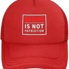 Racism is Not Patriotism Anti Racist Saying Outdoor Hat Adult Mesh Cap Outdoor Baseball Cap Sandwich Cap