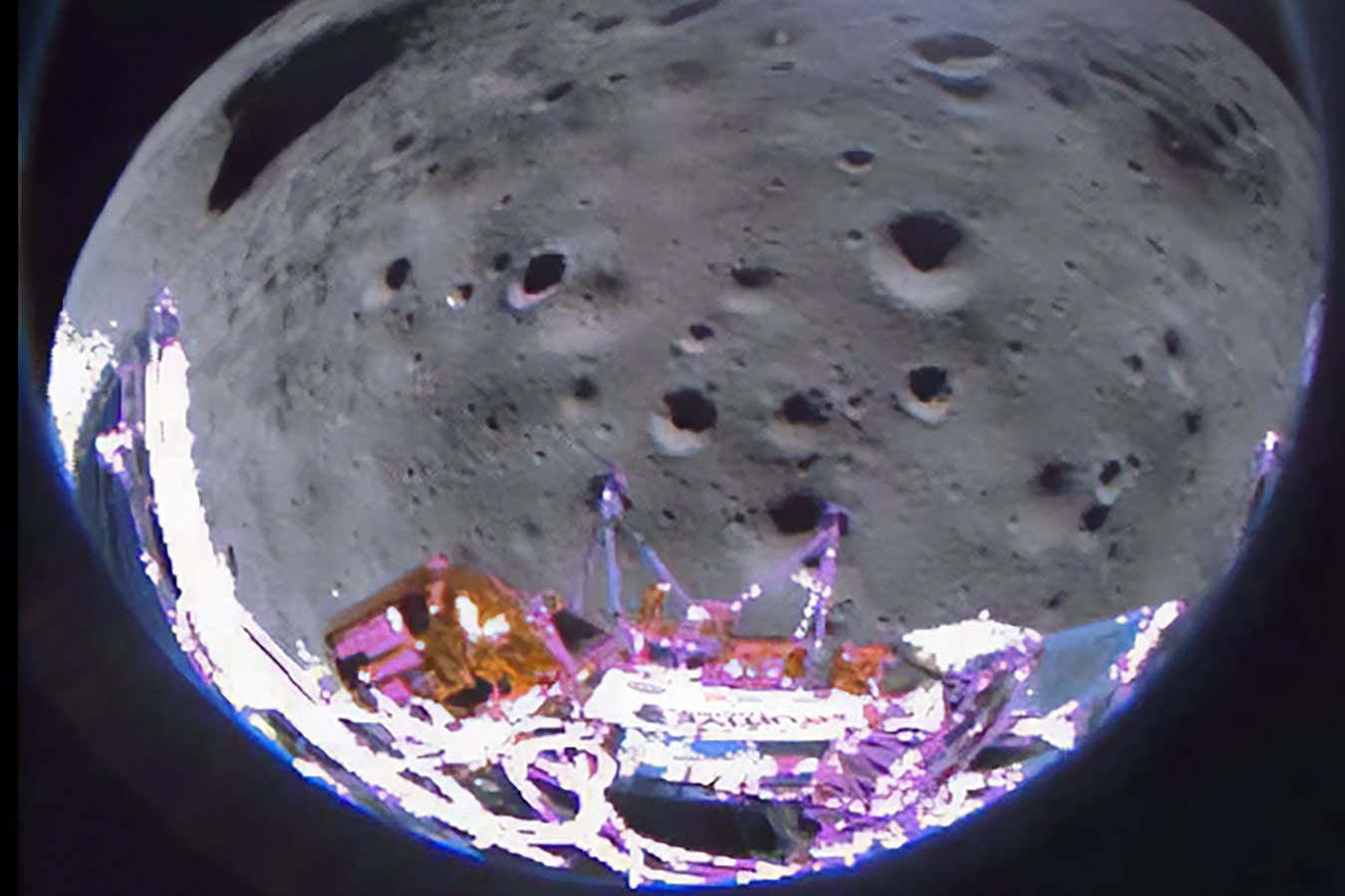 Two lunar landers have fallen over – but they’re still doing okay