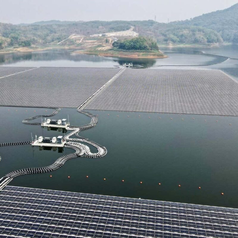 Floating solar power booms in South-East Asia as land becomes scarce