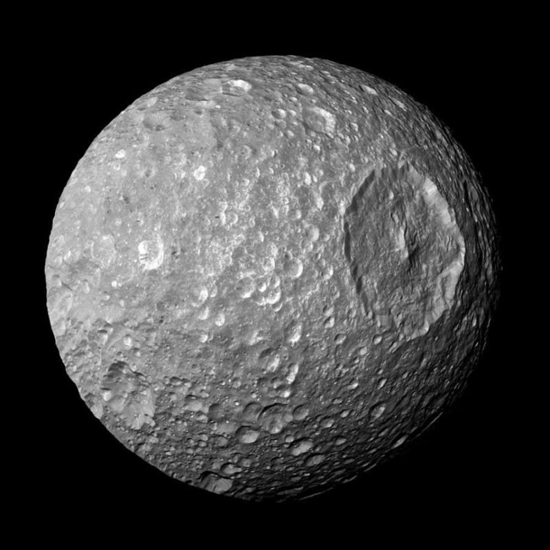 Saturn’s moon Mimas may be hiding a vast global ocean under its ice