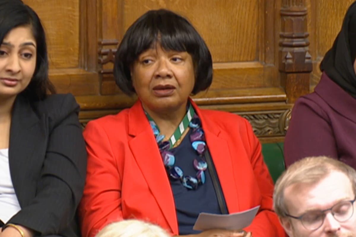 Diane Abbott snubbed over 40 times by speaker as she tries to address race row during PMQs