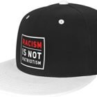Racism is Not Patriotism Anti Racist Saying Baseball Cap Outdoor Travel Sun Protection Cap Casual Cap Flat Cap Hip-Hop Hat