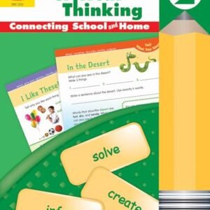 Evan-Moor Skill Sharpeners Critical Thinking, Grade 2 Workbook, Problem Solving Skills, Fun Activities, Higher-Order, Open-Ended Questions and Challenges, Science, Math, Social Studies, Language Arts