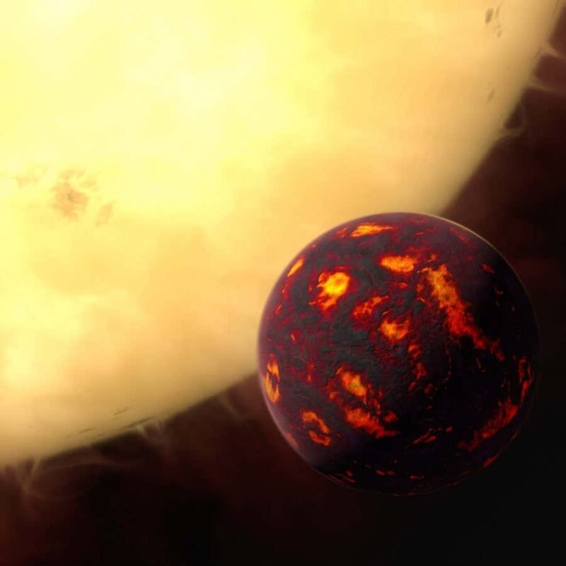 Planet caught in a gravitational ‘tidal storm’ is so hot that it glows
