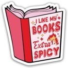 Book Lover Stickers (3pcs), Water Assistant, UV Protection, Multi Color, for Wall, Laptop, Kindle, Phone, Outdoor Use