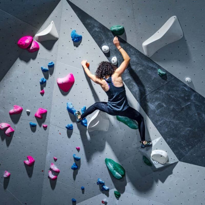 Indoor climbing wall users may be breathing in toxic rubber dust