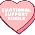 Emotional Support Kindle Sticker – 3 inches – Waterproof Cute Aesthetic Kindle case Decoration – Pink red Sticker for Kindle – Bookish Gift for Bookworm Book Store Lover – in My Kindle era Decal