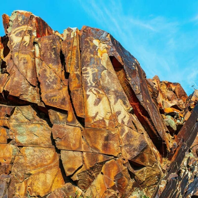 Did rock art spread from one place or was it invented many times?