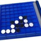 Reversi Strategy Board Game, Challenge Interaction Game, Portable Party Family Game for Home Travel for Teens, Adults, Family, Without Penalty disc