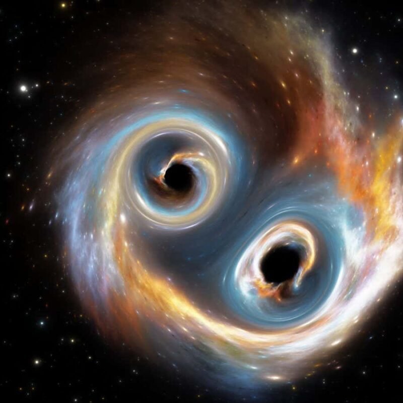 Dark matter may solve the mystery of how colossal black holes merge