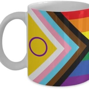 PRIDE Oakland California CA LGBTQIA Allies Intersex Inclusive Progress Pride Flag Coffee Mug O Town