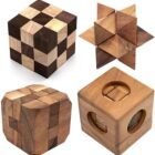 BSIRI Puzzle Challenge Collection – Snake Cube, Soma Cube, Diamond Cube, and Star Cube Puzzles for Kids and Adults – Brian Teaser and Challenging Games for Puzzle Enthusiasts