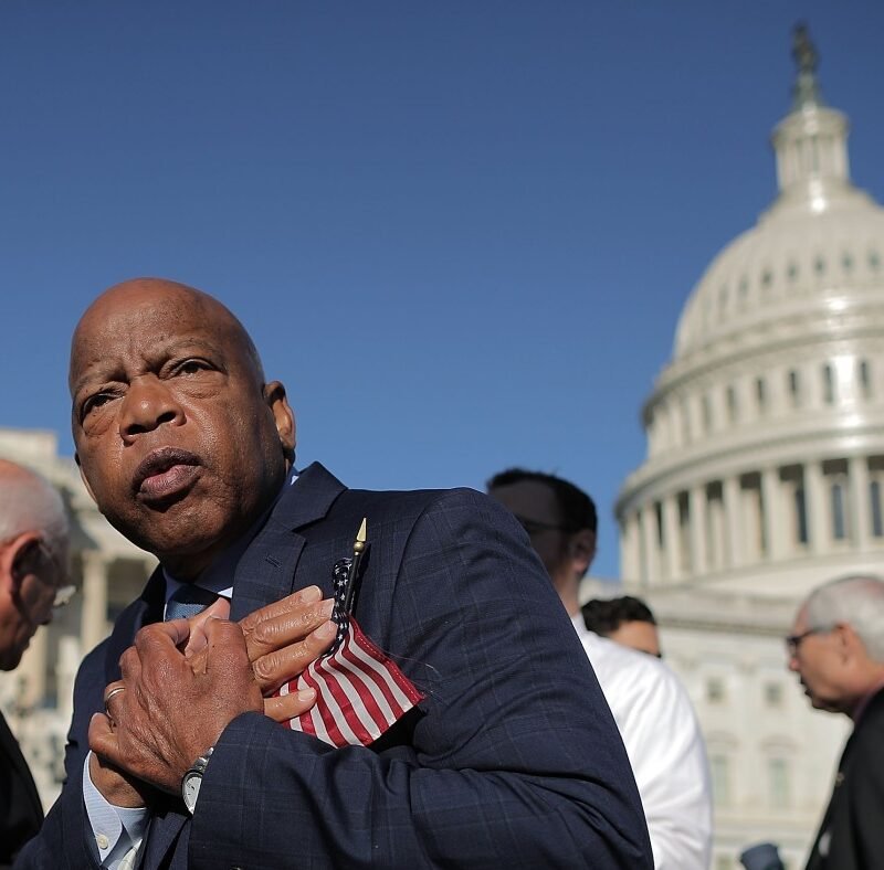 A John Lewis statue will replace a former Confederate monument in Georgia : NPR