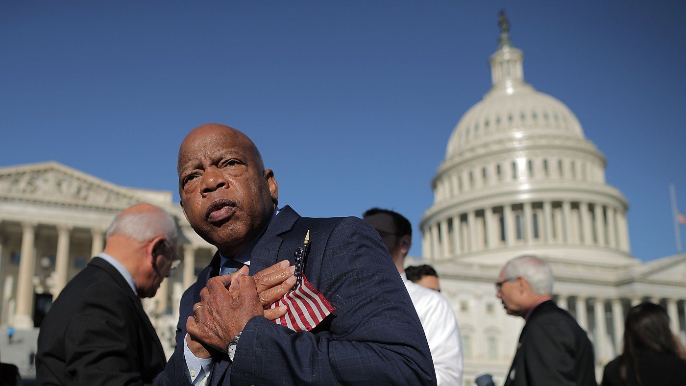 A John Lewis statue will replace a former Confederate monument in Georgia : NPR