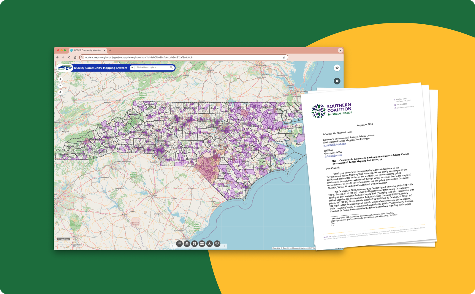 SCSJ Celebrates EJ Mapping Tool Success and Proposes New Features