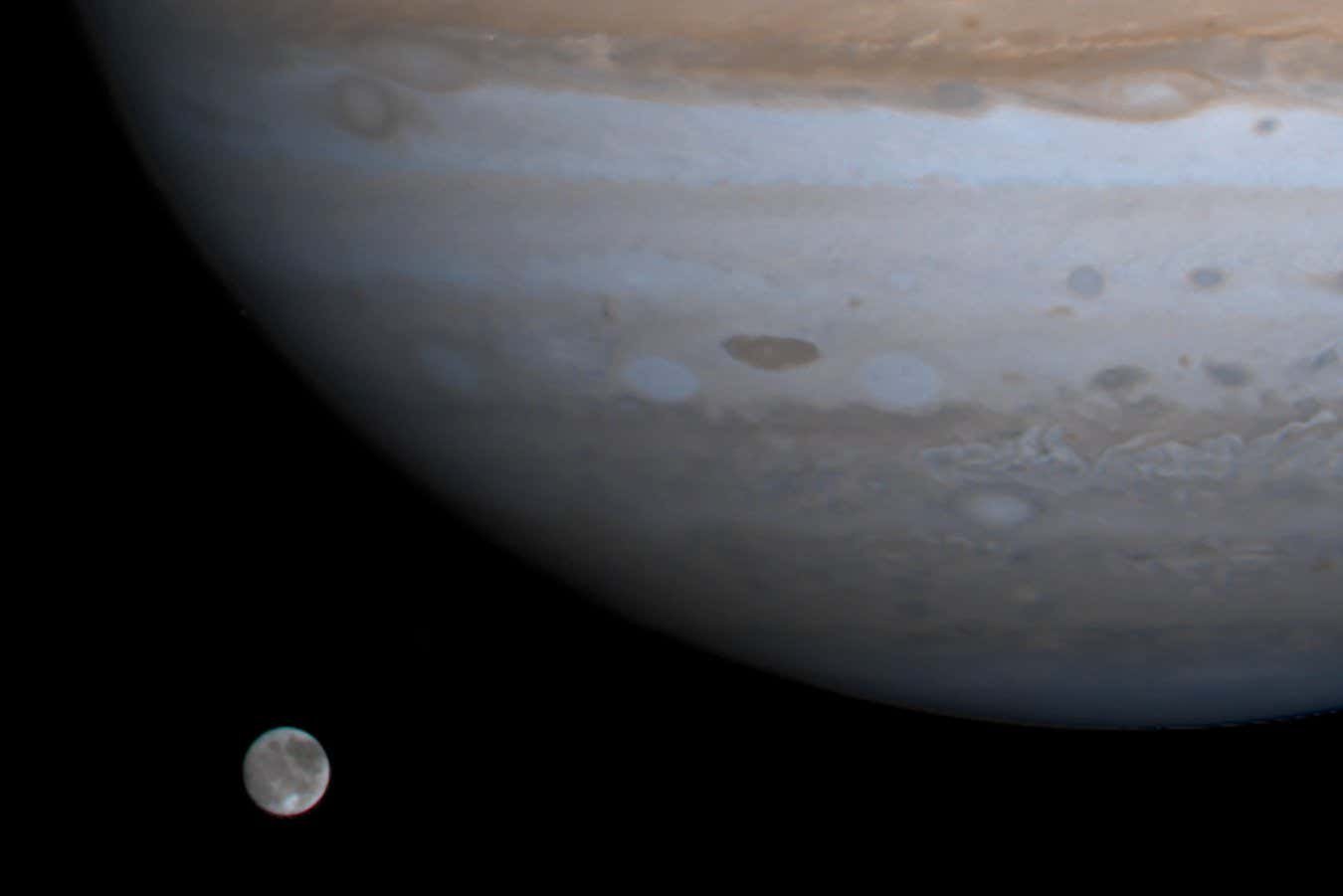 Huge asteroid impact may have knocked over Jupiter’s largest moon