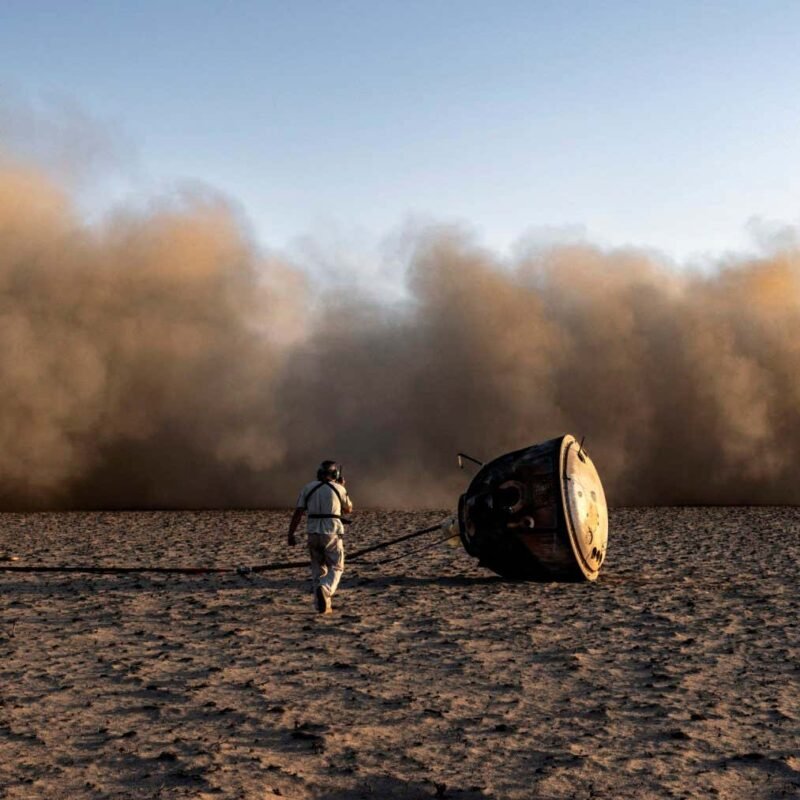 A dramatic return from space in Kazakhstan