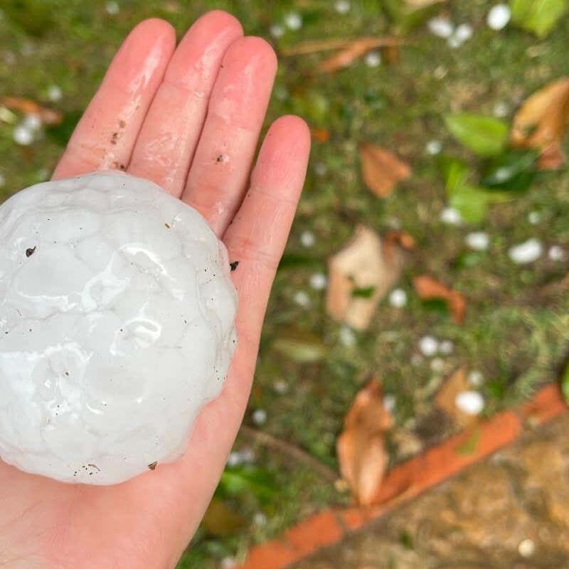 Why scientists scanned giant hailstones in a dentist’s office