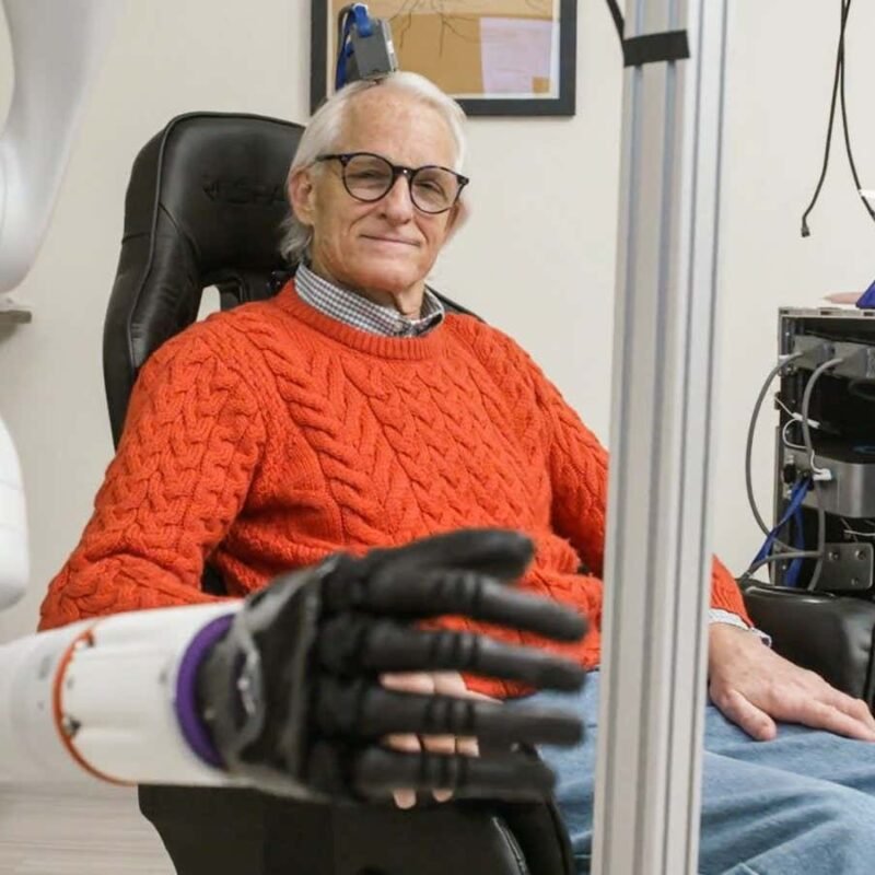 Mind-controlled robotic arm lets people with paralysis touch and feel Mind-controlled robotic arm lets people with paralysis touch and feel