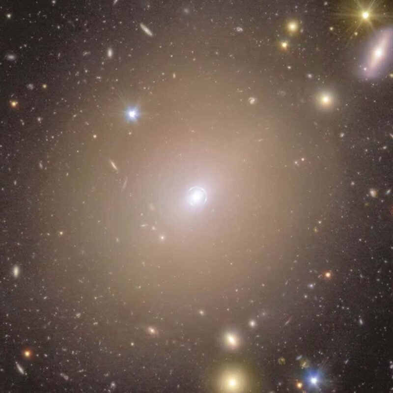 Stunning image shows the closest ever Einstein ring