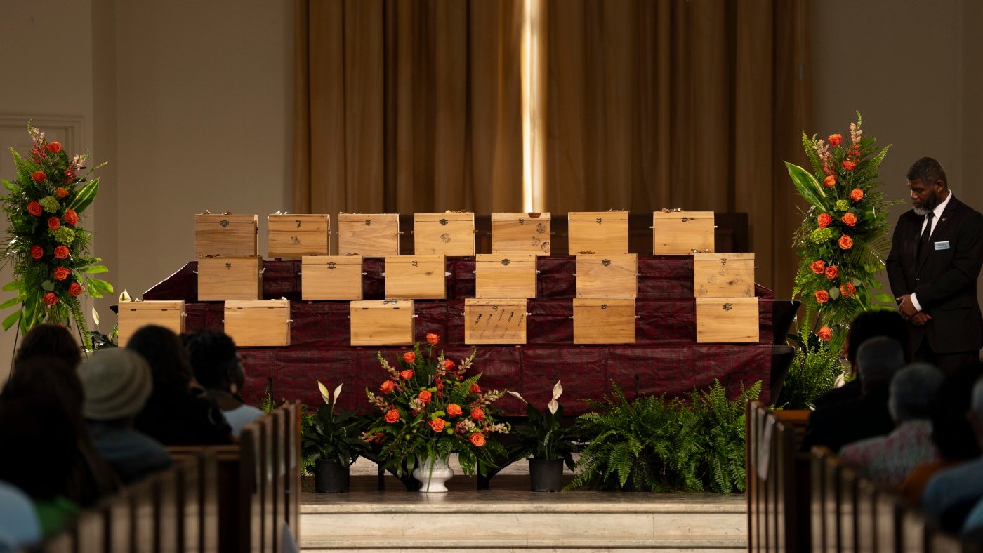 Skulls once subject to racist study in Germany are laid to rest in New Orleans : NPR