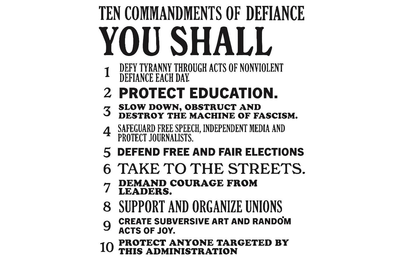A Guide to the Everyday Acts That Can Gum Up the Fascist Machine