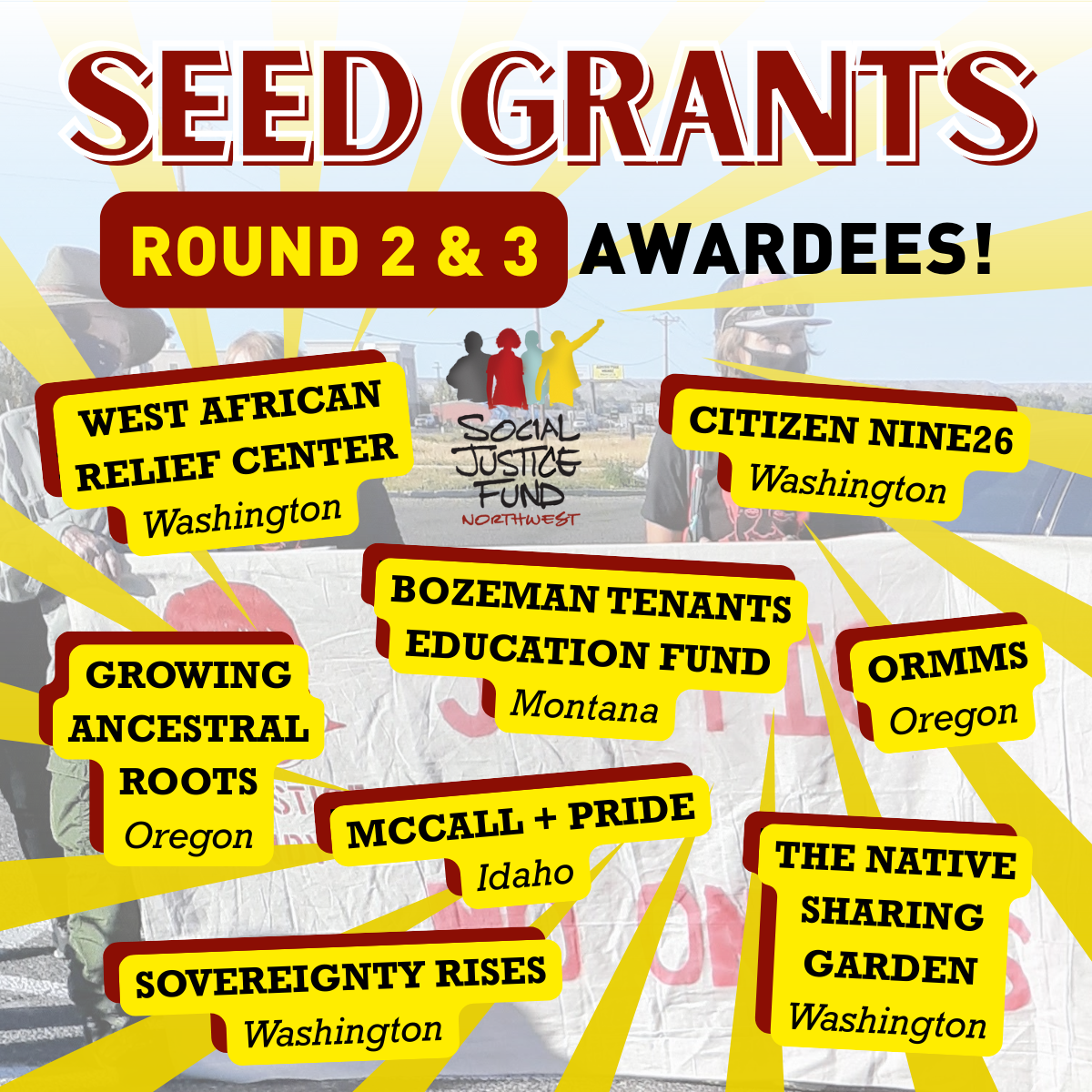 2025 Seed Grant – Round Two & Three Awardees