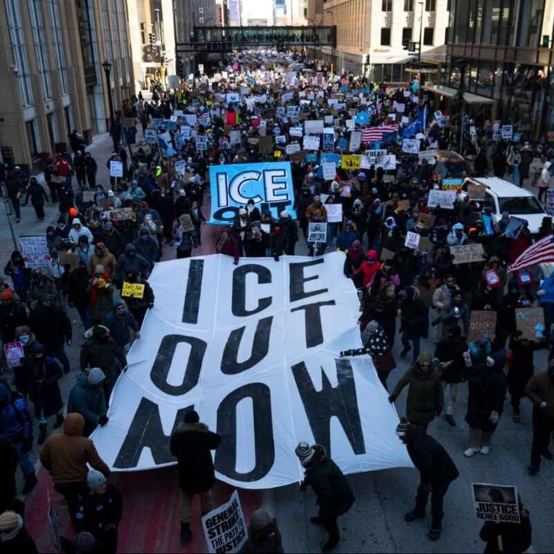 ICE Melts in the Minneapolis Winter ICE Melts in the Minneapolis Winter