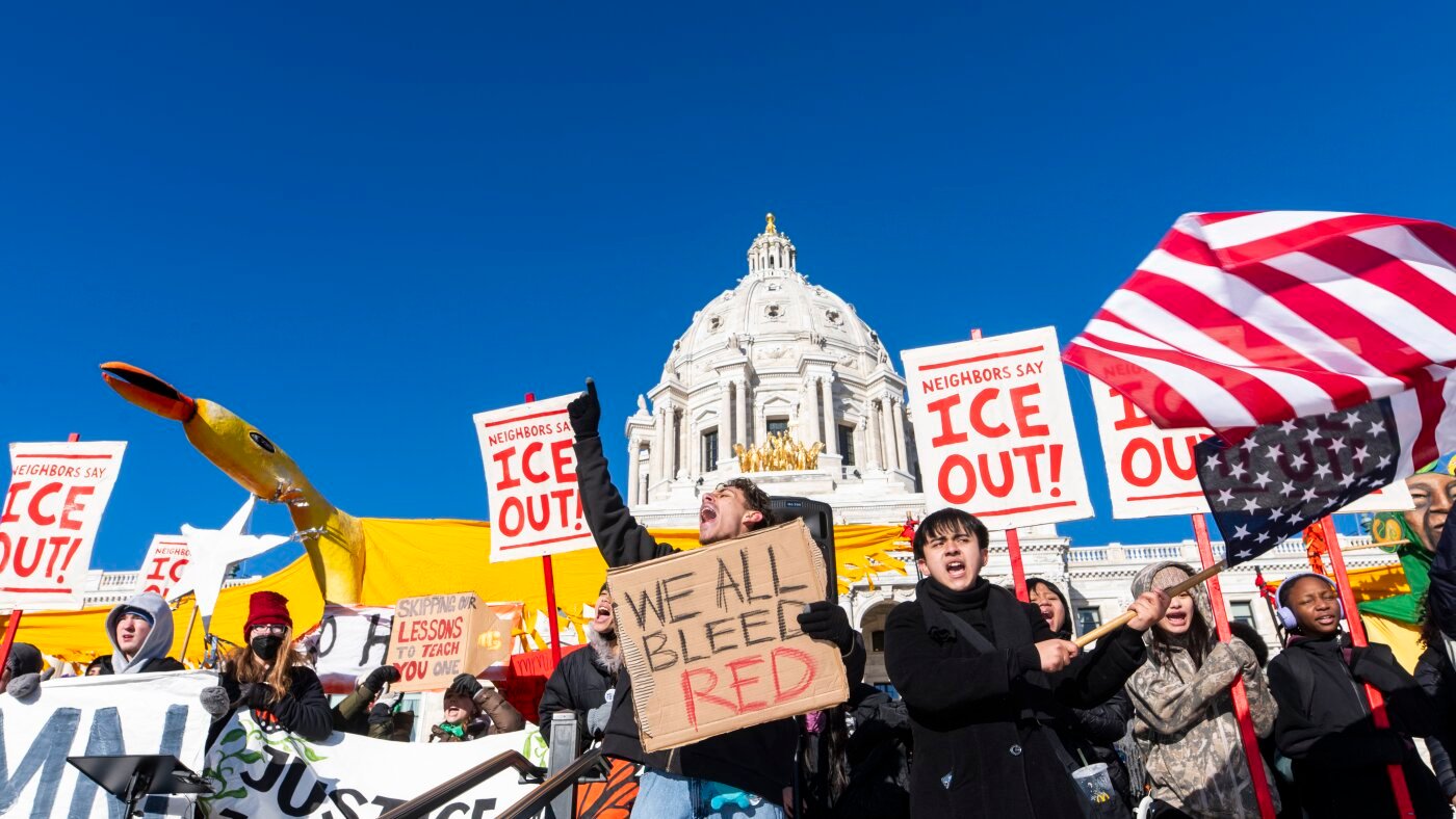 Red and blue states move further apart on immigration enforcement : NPR